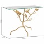 Hall Alexandra House Living Gold Glass Iron 40 x 80 x 110 cm by Alexandra House Living, Tables - Ref: D1632700, Price: 146,36...