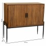 Buffet Alexandra House Living Marron Fer Tôle Bois d'épicéa 40 x 99 x 110 cm | Tienda24 - Global Online Shop Tienda24.eu