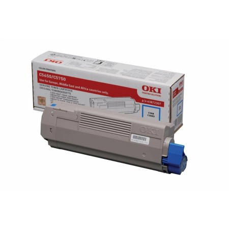 Toner original OKI 43872307 Noir Cyan | Tienda24 Tienda24.eu