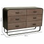 Cassettiera Alexandra House Living Marrone Legno Ferro Lamiera Legno di abete 40 x 78 x 120 cm di Alexandra House Living, Com...