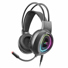 Headphones with Microphone GEMBIRD BHP-LED-02-W | Tienda24 Tienda24.eu