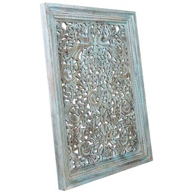 Wall Decoration Alexandra House Living Blue Mango wood 6 x 120 x 85 cm by Alexandra House Living, Sculptures - Ref: D1632747,...