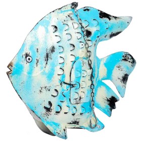 Decorative Figure Alexandra House Living Blue Mango wood Fish 8 x 46 x 62 cm by Alexandra House Living, Collectables - Ref: D...