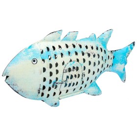 Decorative Figure Alexandra House Living Blue Mango wood Fish 10 x 28 x 62 cm by Alexandra House Living, Collectables - Ref: ...