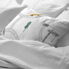 Bedding set HappyFriday Mr Fox Space Rocket Multicolour Single 2 Pieces | Tienda24 - Global Online Shop Tienda24.eu