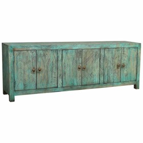 Credenza Alexandra House Living Nero Verde Legno di mango 40 x 70 x 200 cm 6 porte di Alexandra House Living, Credenze e buff...