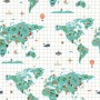 Nordic cover Kids&Cotton Mapamundi Multicolour 200 x 200 cm World Map by Kids&Cotton, Quilts and quilt covers - Ref: S9803692...