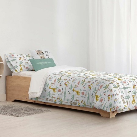 Copripiumino Kids&Cotton Jeddah Small Bianco Menta 175 Fili 180 x 220 cm 180 x 240 cm | Tienda24 - Global Online Shop Tienda24.eu