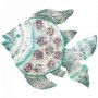 Figura Decorativa Alexandra House Living Branco Verde Madeira de mangueira Peixe 9 x 100 x 120 cm de Alexandra House Living, ...