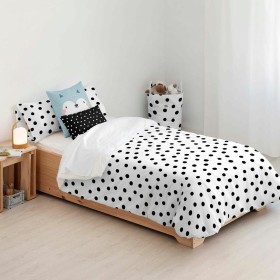 Copripiumino Kids&Cotton Kibo Bianco Nero 175 Fili 180 x 220 cm 180 x 240 cm di Kids&Cotton, Piumini e copripiumini - Rif: S9...