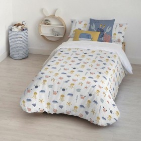 Bettdeckenbezug Kids&Cotton Malu Small Blau Weiß 175 Fäden 180 x 220 cm 180 x 240 cm von Kids&Cotton, Bettdecken und Bettdeck...