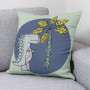 Cushion cover Kids&Cotton Italo A Mint 50 x 50 cm Dinosaur | Tienda24 - Global Online Shop Tienda24.eu