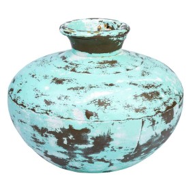 Vase Alexandra House Living Vert Bois de manguier 28 x 33 x 33 cm de Alexandra House Living, Vases - Réf : D1632774, Prix : 3...