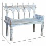 Bench Alexandra House Living Blue Mango wood 56 x 104 x 118 cm by Alexandra House Living, Benches - Ref: D1632788, Price: 362...