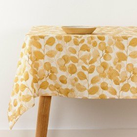 Fleckenabweisende geharzte Tischdecke Belum Dots Gold Bunt 150 x 150 cm | Tienda24 - Global Online Shop Tienda24.eu