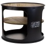 Mesa auxiliar Alexandra House Living Negro metal y madera de abeto 60 x 60 x 47 cm de Alexandra House Living, Mesas - Ref: D1...