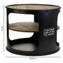 Mesa auxiliar Alexandra House Living Negro metal y madera de abeto 60 x 60 x 47 cm de Alexandra House Living, Mesas - Ref: D1...