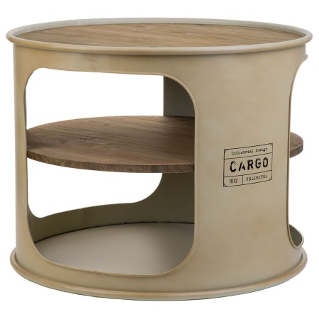 Side table Alexandra House Living Grey metal and fir wood 60 x 60 x 47 cm | Tienda24 - Global Online Shop Tienda24.eu