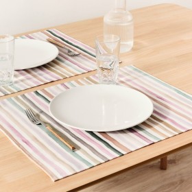 Table Mat Privilege Marine algae Brown With trim Ø 45 cm (36 Units) | Tienda24 - Global Online Shop Tienda24.eu