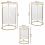 Conjunto de vasos Alexandra House Living Branco Metal Ferro 30 x 155 x 38 cm 3 Peças de Alexandra House Living, Vasos - Ref: ...