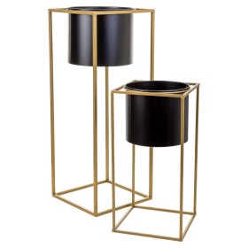 Conjunto de vasos Alexandra House Living Preto Metal Ferro 26 x 150 x 26 cm 2 Peças | Tienda24 - Global Online Shop Tienda24.eu