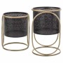 Set de Maceteros Alexandra House Living Negro Metal Hierro 26 x 178 x 26 cm 2 Piezas de Alexandra House Living, Maceteros - R...