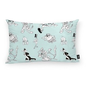 Cushion cover Looney Tunes Looney B&W C Multicolour Sky blue 30 x 50 cm by Looney Tunes, Cushion Covers - Ref: S9805767, Pric...