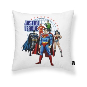 Cushion cover Justice League Justice Team A White Multicolour 45 x 45 cm by Justice League, Cushion Covers - Ref: S9805851, P...