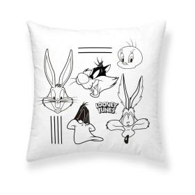 Housse de coussin Looney Tunes Looney B&w B Blanc Multicouleur 45 x 45 cm de Looney Tunes, Housses de coussin - Réf : S980585...