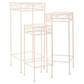 Flower Pot Stand Alexandra House Living White Metal Iron 28 x 160 x 58 cm by Alexandra House Living, Accessories - Ref: D1632...