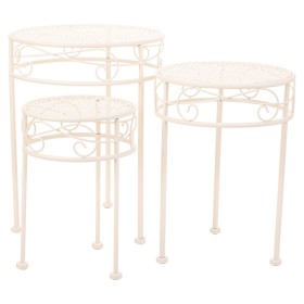 Flower Pot Stand Alexandra House Living White Metal Iron 30 x 120 x 30 cm by Alexandra House Living, Accessories - Ref: D1632...