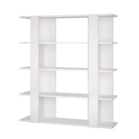 Buchhandlung Alexandra House Living Weiß Holz MDP 110 x 122 x 29 cm 4 Regale von Alexandra House Living, Bücherregale - Ref: ...