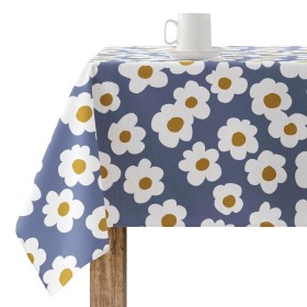 Tablecloth and napkins DKD Home Decor 150 x 250 x 0,5 cm Blue Brown White (2 Units) | Tienda24 - Global Online Shop Tienda24.eu