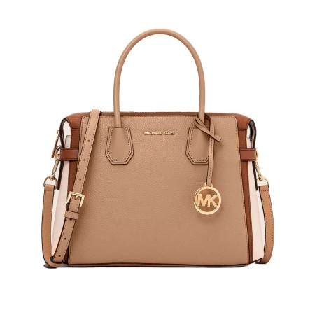 Bolsa Mulher Michael Kors MERCER CAMEL MULTI Castanho 30 x 23 x 10 cm | Tienda24 Tienda24.eu