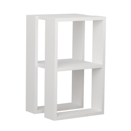 Centre Table Alexandra House Living White Wood MDP 60 x 32 x 60 cm 1 Shelves | Tienda24 - Global Online Shop Tienda24.eu