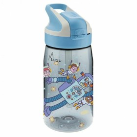 Water bottle Laken Summit Space Robots Blue Aquamarine (0,45 L) Laken - 1