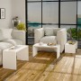 Juego de 3 mesas Alexandra House Living Blanco Madera MDP 32 x 65 x 30 cm 24 x 65 x 30 cm 39 x 65 x 30 cm de Alexandra House ...