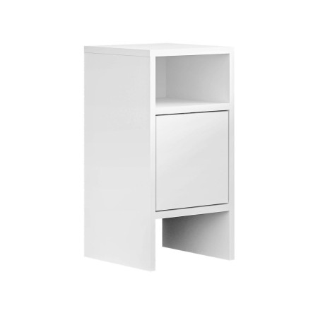 Mesita de Noche Alexandra House Living Blanco Madera MDP 29 x 59 x 29 cm 1 puerta de Alexandra House Living, Mesillas de noch...