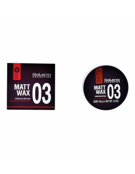 Cera di Fissaggio Forte Matt Wax Salerm (50 g) da Salerm, Paste, argille e cere - Ref: S0532882, Precio: 12,34 €, Descuento: %