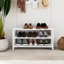 Banc à chaussures Alexandra House Living Blanc 84 x 44 x 29 cm 2 Etagères de Alexandra House Living, Cordonniers - Réf : D163...