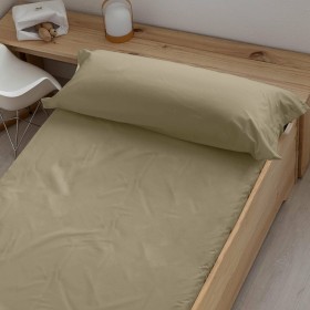 Fitted bottom sheet HappyFriday BASIC Beige 105 x 200 x 32 cm | Tienda24 - Global Online Shop Tienda24.eu