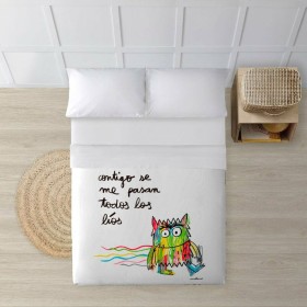 Pillowcase Lovely Home 100% cotton Black 50 x 70 cm | Tienda24 - Global Online Shop Tienda24.eu