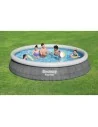 Aufblasbarer Pool Bestway 457 x 84 cm Grau 9677 L | Tienda24 Tienda24.eu