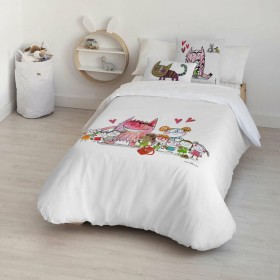 Housse de Couette Decolores Al cole Multicouleur 175 Fils 200 x 200 cm Goulot de bouteille de Decolores, Couettes et housses ...