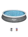 Aufblasbarer Pool Bestway 457 x 84 cm Grau 9677 L | Tienda24 Tienda24.eu