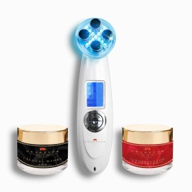 Masseur Facial avec Radiofréquence, Photothérapie et Électrostimulation Drakefor 9901 Blanc 3 Pièces de Drakefor, Appareils d...