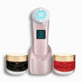 Masseur Facial avec Radiofréquence, Photothérapie et Électrostimulation Drakefor NANOSKIN EXTREME Rose 3 Pièces de Drakefor, ...