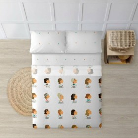 Pillowcase Happy Home LISOS COTTON White King size 144 Threads 45 x 70 cm (2 Units) | Tienda24 - Global Online Shop Tienda24.eu