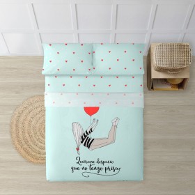 Top sheet Happy Home LISOS COTTON White Super king | Tienda24 - Global Online Shop Tienda24.eu