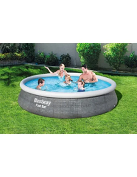 Inflatable pool Bestway Grey 7340 L 396 x 84 cm | Tienda24 Tienda24.eu